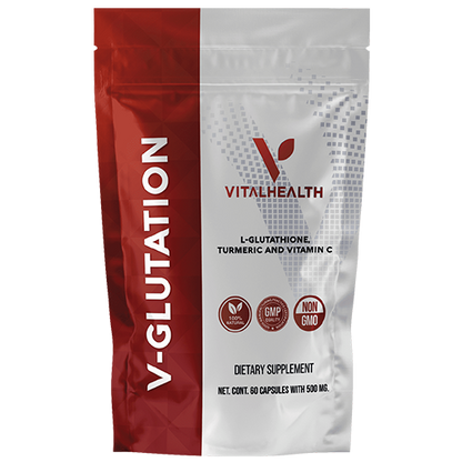 V‑Glutation cápsulas con glutatión liposomal, vitamina C y cúrcuma – antioxidante celular y defensa inmune