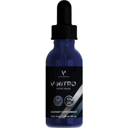 V-Nitro suplemento con óxido nítrico, L-arginina y citrulina, mejorar la circulación naturalmente, rendimiento físico y energía, betabel y moringa para la vitalidad, vitamina B3 para la salud cardiovascular, suplemento pre-entreno natural